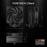 Be quiet! pure rock 3 noir ventirad radiateur, très haute performance de refroidissement, 4 caloducs noirs haute performance ave