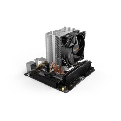 be quiet! Pure Rock Slim 2, refroidisseur de processeur, TDP 130 W, ventilateur PWM Pure Wings 2 92 mm, 3 Heatpipes, conception 