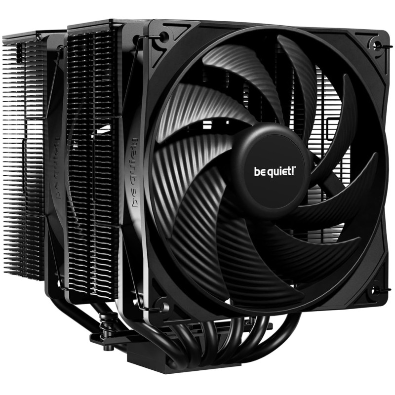 Be quiet! pure rock pro 3 noir ventirad radiateur, très haute performance de refroidissement, 6 caloducs noirs 6 mm haute perfor