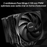 Be quiet! pure rock pro 3 noir ventirad radiateur, très haute performance de refroidissement, 6 caloducs noirs 6 mm haute perfor