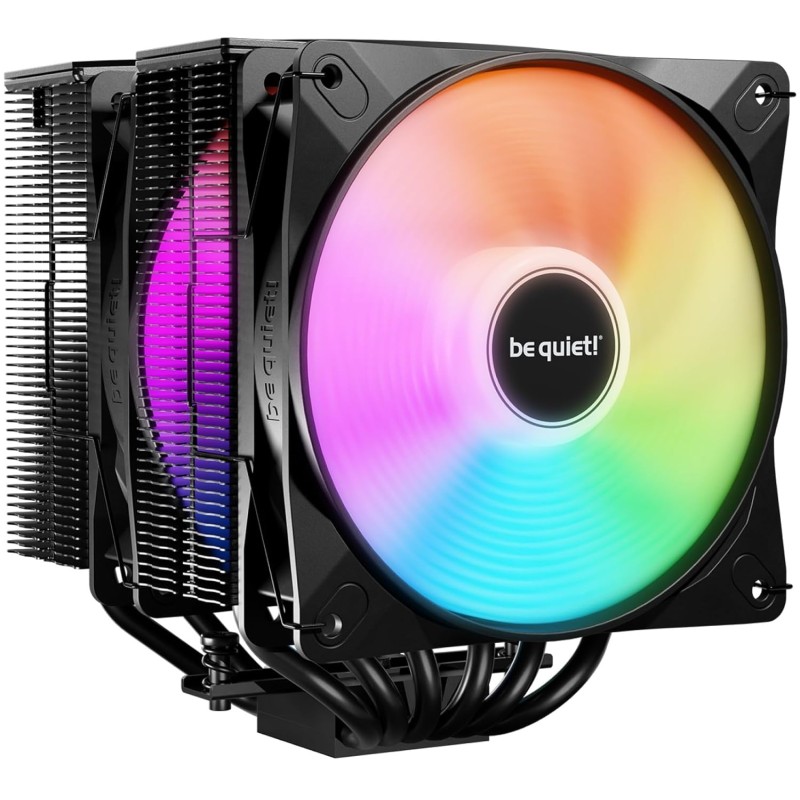 be quiet! Pure Rock Pro 3 LX ventirad radiateur, très haute performance de refroidissement, 6 caloducs 6 mm haute performance, 2