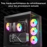be quiet! Pure Rock Pro 3 LX ventirad radiateur, très haute performance de refroidissement, 6 caloducs 6 mm haute performance, 2