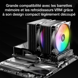be quiet! Pure Rock Pro 3 LX ventirad radiateur, très haute performance de refroidissement, 6 caloducs 6 mm haute performance, 2