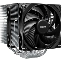 Be quiet! pure rock pro 3 argent ventirad radiateur, très haute performance de refroidissement, 6 caloducs plaqués nickel 6 mm h