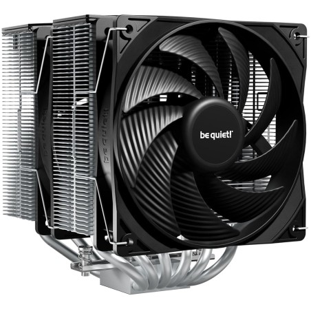 Be quiet! pure rock pro 3 argent ventirad radiateur, très haute performance de refroidissement, 6 caloducs plaqués nickel 6 mm h