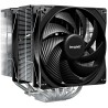Be quiet! pure rock pro 3 argent ventirad radiateur, très haute performance de refroidissement, 6 caloducs plaqués nickel 6 mm h