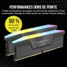 Corsair Vengeance RGB DDR5 RAM 64Go (2x32Go) 6000MHz CL30 AMD Expo Intel XMP 3.0 Mémoire d'Ordinateur – Gris (CMH64GX5M2B6000Z30