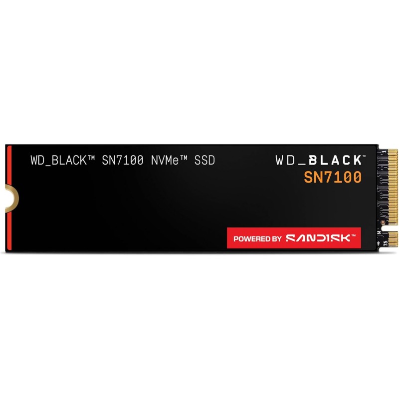 Wd_noir sn7100 1 to nvme ssd, m.2 2280, vitesse de lecture/écriture jusqu'à 7250/6900 mb/s, next gen tlc 3d nand, dashboard, par