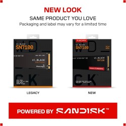 Wd_noir sn7100 1 to nvme ssd, m.2 2280, vitesse de lecture/écriture jusqu'à 7250/6900 mb/s, next gen tlc 3d nand, dashboard, par
