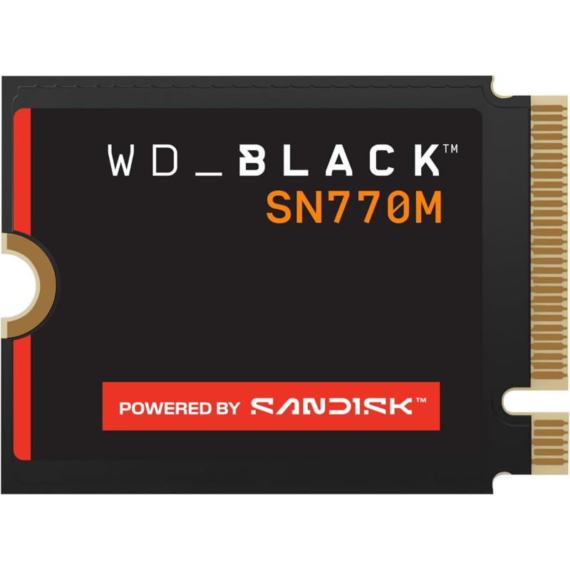 Wd_noir sn770m 1 to, disque ssd interne, m.2230 nvme, lecture jusqu'à 5150 mo/s, disque de jeu pour appareils de jeu portables, 