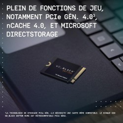 Wd_noir sn770m ssd 2 to, disque ssd interne, m.2230 nvme ssd, lecture jusqu'à 5150 mo/s, disque de jeu pour appareils de jeu por