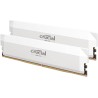 Crucial Pro RAM DDR5 32Go Kit (2x16Go) 6000MHz CL36, Overclocking Gaming, Intel XMP 3.0 / AMD Expo, PC Mémoire, Blanc - CP2K16G6