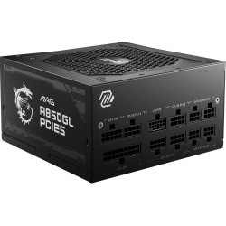Msi mag a850gl pcie5 alimentation, 850w, 80 plus or, entièrement modulaire, atx 3.0, support gpu pcie 5.0, ventilateur fdb 120mm
