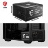 Msi mag a850gl pcie5 alimentation, 850w, 80 plus or, entièrement modulaire, atx 3.0, support gpu pcie 5.0, ventilateur fdb 120mm