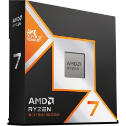 AMD RYZEN ™ 7 9800X3D 8 Coeurs/16 Threads débridés, Architecture Zen 5, 104 Mo Cache, 120W TDP, Jusqu'a 5.2 Ghz Frequence Boost,