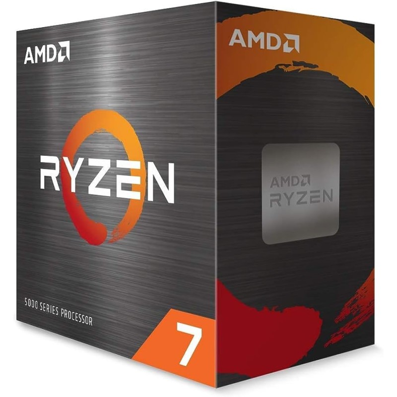 AMD Ryzen 7 5800X Processeur (8 Cœurs/16 Threads, 105W TDP, Socket AM4, 36 Mo Cache, jusqu'à 4,7 Ghz Fréquence Boost, sans Venti