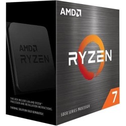 AMD Ryzen 7 5800X Processeur (8 Cœurs/16 Threads, 105W TDP, Socket AM4, 36 Mo Cache, jusqu'à 4,7 Ghz Fréquence Boost, sans Venti