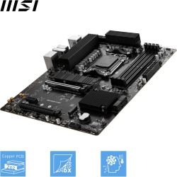MSI Pro B650-S WiFi Carte mère, ATX - pour Les processeurs AMD Ryzen 9000, 8000 & 7000, AM5 - DDR5 Memory Boost 6000+MHz/OC, 2 x