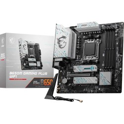 MSI B650M Gaming Plus WiFi Carte-mère, Micro-ATX - Compatible avec Les processeurs AMD Ryzen 9000, 8000 & 7000, AM5 - Mémoire DD