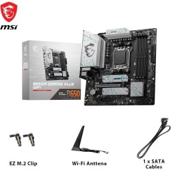 MSI B650M Gaming Plus WiFi Carte-mère, Micro-ATX - Compatible avec Les processeurs AMD Ryzen 9000, 8000 & 7000, AM5 - Mémoire DD