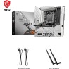 MSI B650M Project Zero Carte-mère Micro-ATX à connecteurs arrière - pour processeurs AMD Ryzen 7000 à 9000, AM5 - Alimentation d