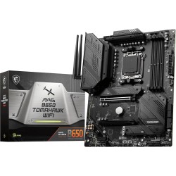 MSI MAG B650 TOMAHAWK WIFI Carte mère, ATX - pour Processeurs AMD Ryzen 7000, AM5 - VRM Duet Rail 14 Phases, SPS 80 A - DDR5 Mem