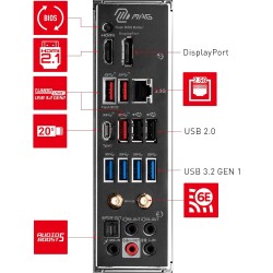 MSI MAG B650 TOMAHAWK WIFI Carte mère, ATX - pour Processeurs AMD Ryzen 7000, AM5 - VRM Duet Rail 14 Phases, SPS 80 A - DDR5 Mem