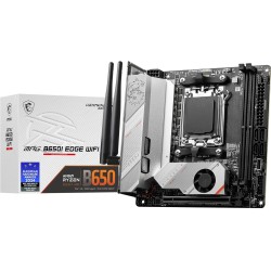 MSI MPG B650I Edge WiFi Carte mère, Mini-ITX - pour Processeurs AMD Ryzen 7000 à 9000, AM5 - VRM 8 Phases directes, SPS 80 A, DD