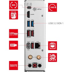 MSI MPG B650I Edge WiFi Carte mère, Mini-ITX - pour Processeurs AMD Ryzen 7000 à 9000, AM5 - VRM 8 Phases directes, SPS 80 A, DD