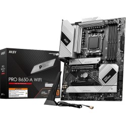 MSI Pro B650-A WiFi Carte mère, ATX - pour processeurs AMD Ryzen 9000, 8000 & 7000, AM5 - DDR5 Memory Boost 7600+MHz/OC, 2 x PCI
