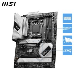 MSI Pro B650-A WiFi Carte mère, ATX - pour processeurs AMD Ryzen 9000, 8000 & 7000, AM5 - DDR5 Memory Boost 7600+MHz/OC, 2 x PCI