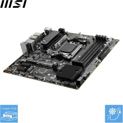 MSI Pro B650M-P Carte Mère, Micro-ATX - pour Processeurs AMD Ryzen 9000, 8000 & 7000, AM5 - DDR5 Memory Boost 6000+MHz/OC, 1 x P