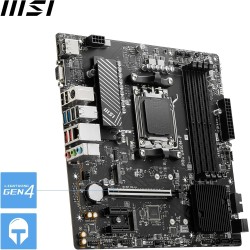 MSI Pro B650M-P Carte Mère, Micro-ATX - pour Processeurs AMD Ryzen 9000, 8000 & 7000, AM5 - DDR5 Memory Boost 6000+MHz/OC, 1 x P