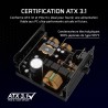 Corsair rm750x alimentation atx entièrement modulaire et silencieuse – conformité atx 3.1 – prise en charge pcie 5.1 – efficacit