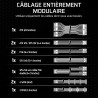 Corsair rm750x alimentation atx entièrement modulaire et silencieuse – conformité atx 3.1 – prise en charge pcie 5.1 – efficacit