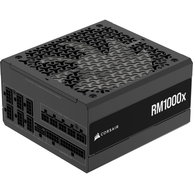 Corsair rm1000x alimentation atx entièrement modulaire et silencieuse – conformité atx 3.1 – prise en charge pcie 5.1 – efficaci