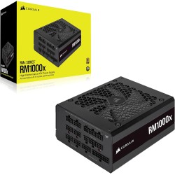 Corsair rm1000x 80 plus or 1000 watts bloc d’alimentation atx entièrement modulaire (ventilateur à lévitation magnétique de 135 