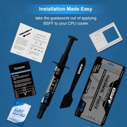 Pâte Thermique, 5.5g avec Toolkit de pâte pour CPU, pâte Thermique pour dissipateur Thermique pour IC/Processeur/CPU/Tout Refroi