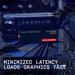 Wd_noir sn850x ssd 1 to, disque ssd interne, lecture jusqu'à 7300 mo/s, écriture jusqu'à 6,300 mb/s, gaming ssd, haute performan