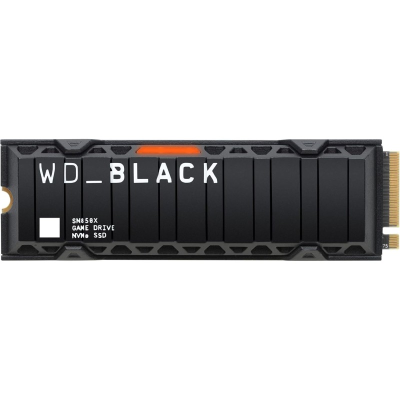Wd_noir sn850x ssd 1 to, disque ssd interne avec dissipateur thermique, lecture jusqu'à 7300 mo/s, écriture jusqu'à 6,600 mo/s, 