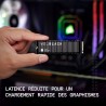 Wd_noir sn850x ssd 1 to, disque ssd interne avec dissipateur thermique, lecture jusqu'à 7300 mo/s, écriture jusqu'à 6,600 mo/s, 