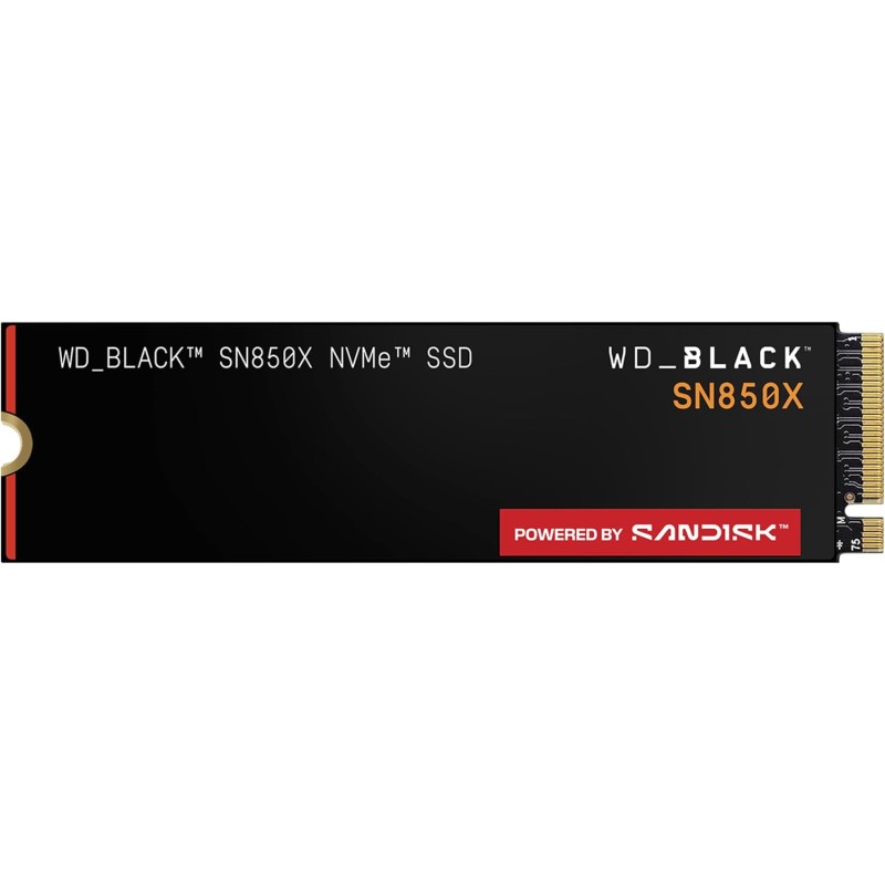 Wd_noir sn850x ssd 8 to, disque ssd interne, gaming ssd, haute performance disque de jeu, lecture jusqu'à 7200 mo/s, écriture ju