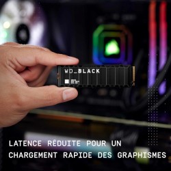 Wd_noir sn850x ssd 8 to, disque ssd interne avec dissipateur thermique, gaming ssd, haute performance disque de jeu, lecture jus