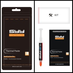 SYY Pate Thermique, 4g Pate Thermique Processeur, Pate Thermique avec Toolkit Nouvelle Mise à Niveau Facile à appliquer Pate The