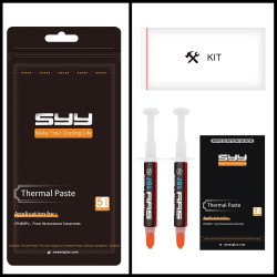 SYY Pate Thermique, 6g Pate Thermique Processeur, Pate Thermique avec Toolkit Nouvelle Mise à Niveau Facile à appliquer Pate The