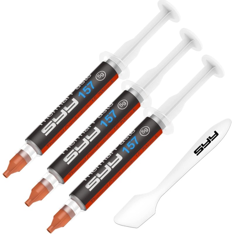 SYY Pate Thermique,15g Pate Thermique Processeur, Pate Thermique avec Toolkit Nouvelle Mise à Niveau Facile à appliquer Pate The