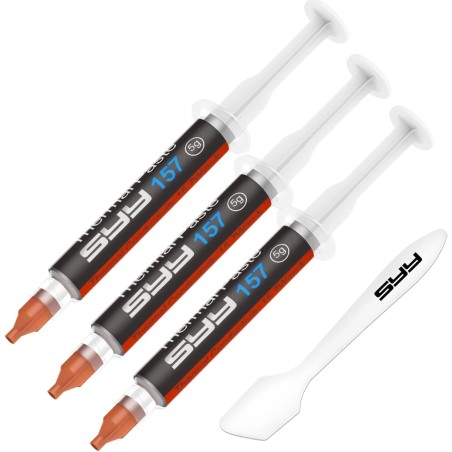 SYY Pate Thermique,15g Pate Thermique Processeur, Pate Thermique avec Toolkit Nouvelle Mise à Niveau Facile à appliquer Pate The