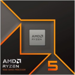 AMD Ryzen 5 9600X Processeur (Radeon Graphique Intégré, 6 Coeurs/12 Threads, 65W TDP, Socket AM5, Cache 38Mo, jusqu'à 5.4 GHz Fr