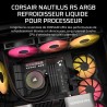 CORSAIR Nautilus 360 RS ARGB Refroidisseur Liquide pour CPU – 360mm AIO – Faible Bruit – Connexion Directe de Carte Mère – Intel