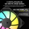 CORSAIR Nautilus 360 RS ARGB Refroidisseur Liquide pour CPU – 360mm AIO – Faible Bruit – Connexion Directe de Carte Mère – Intel